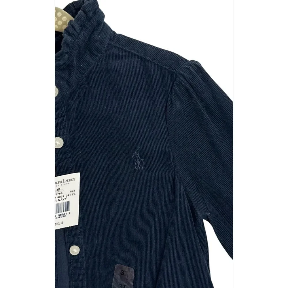 RALPH LAUREN Drop Waist‎ Corduroy Dress, SIZE 3T